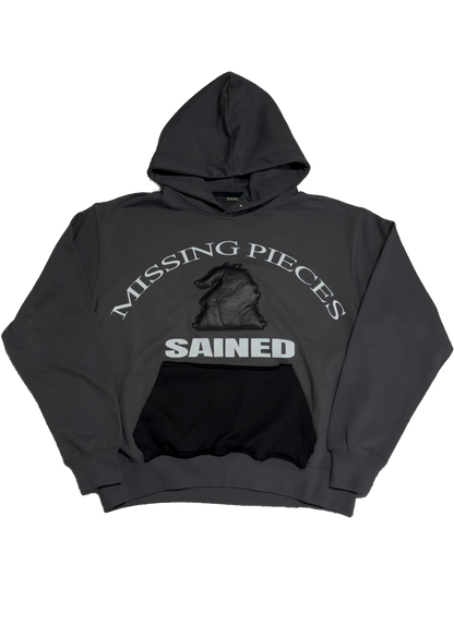 Leather Patch Hoodie